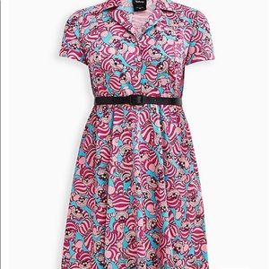 Torrid DISNEY ALICE IN WONDERLAND SWING DRESS - CHESHIRE CAT Size 18